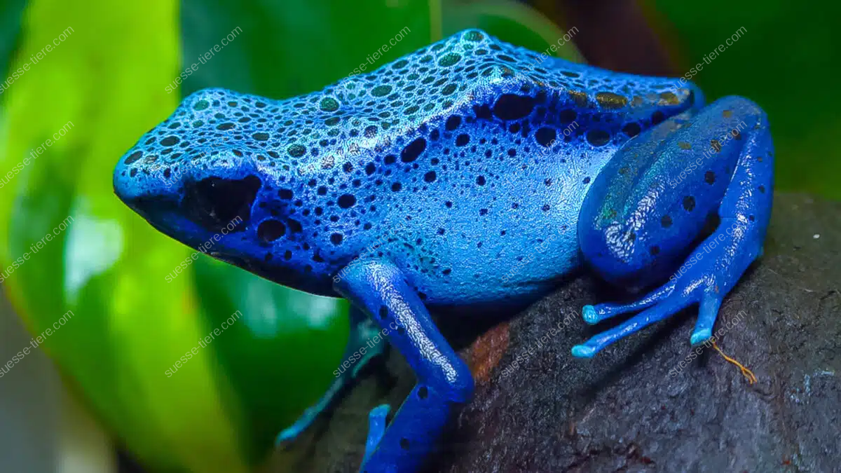Ein farbenfroher Baumsteigerfrosch im tropischen Regenwald.